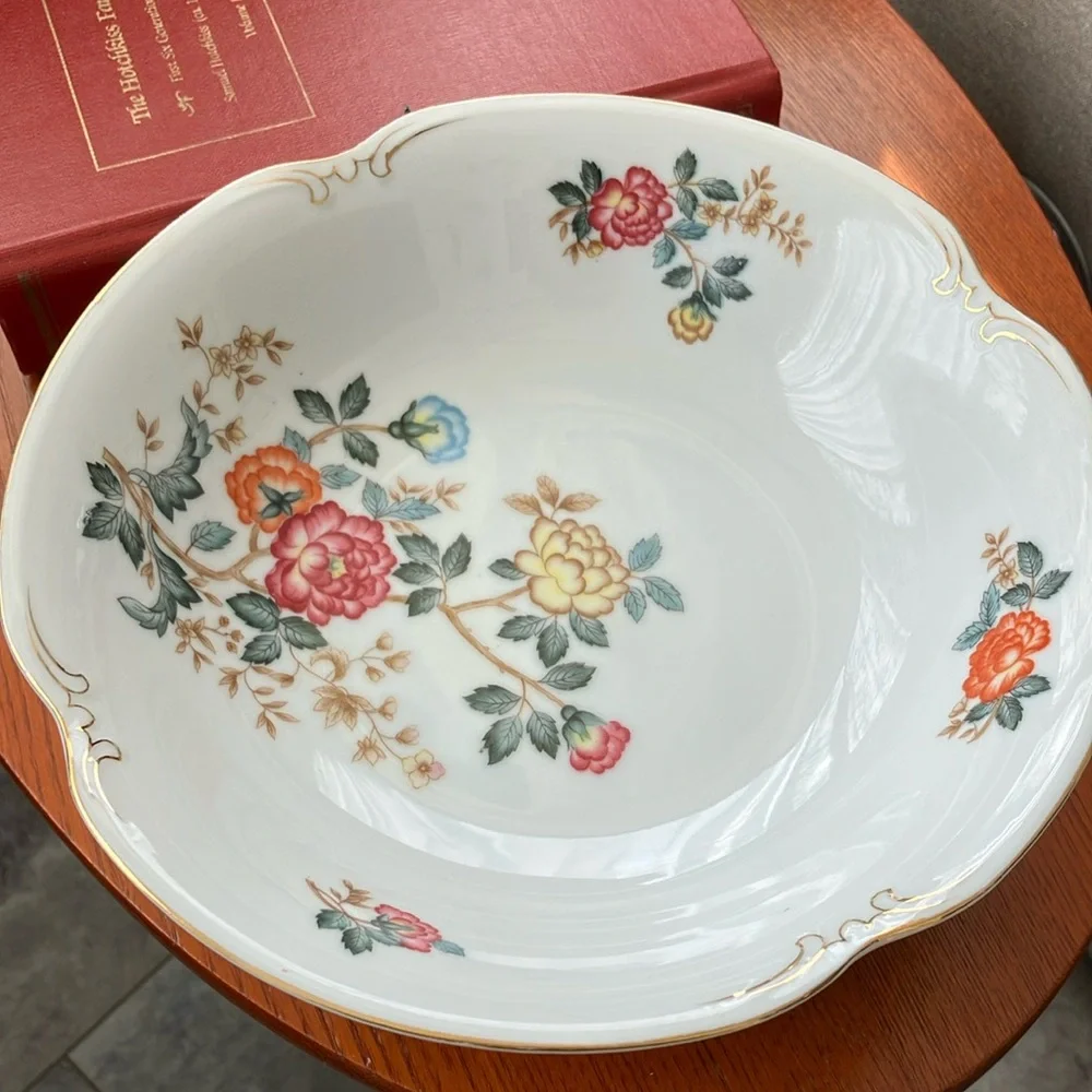 Vintage Charm Crest 9”  Mayfair Bowl  Fine China Porcelain Multi Floral
